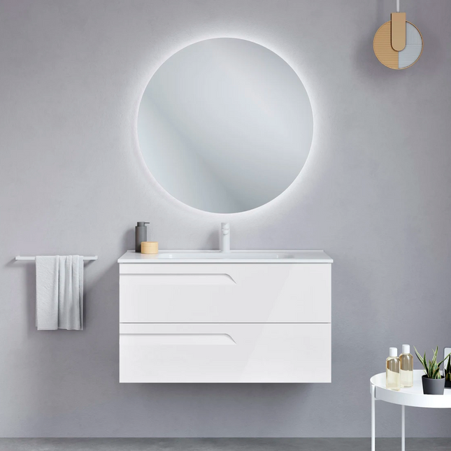 mueble de baño Vitale suspendido blanco brillo