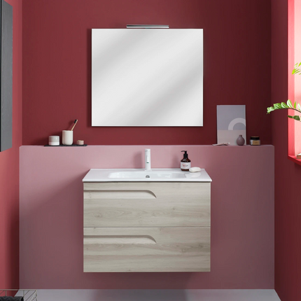 mueble de baño Vitale suspendido blanco nature