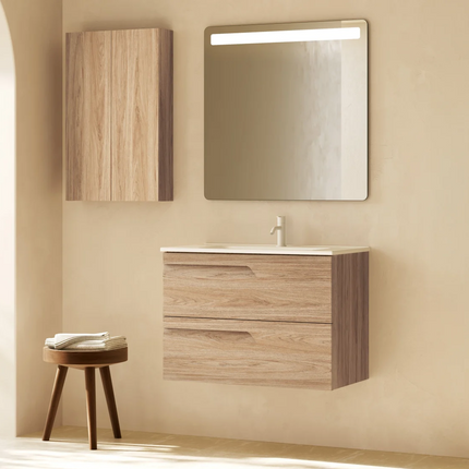 mueble de baño Vitale suspendido hickory