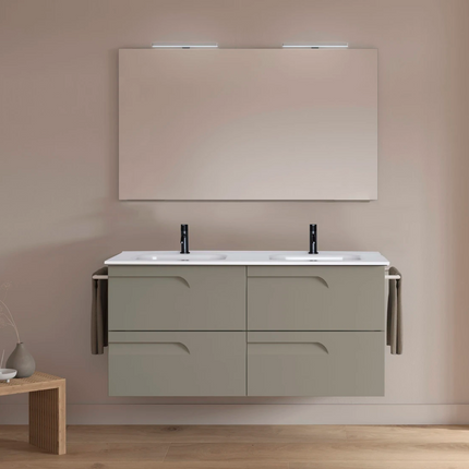 mueble de baño vitale 4 cajones arena mate
