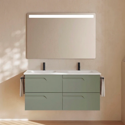 mueble de baño vitale 4 cajones verde mineral