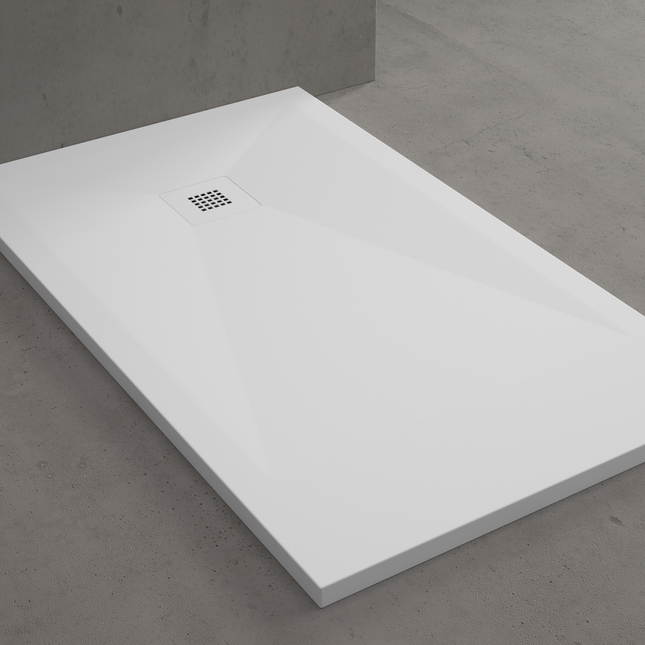 Plato de ducha STONE COAT de Neutrum | Carga mineral, textura pizarra | Antideslizante Clase 3 - CuartoDeBaño.com