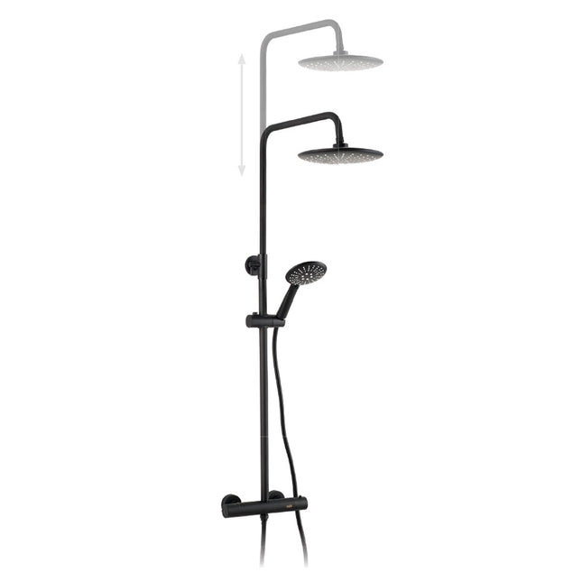 Sistema de ducha termostática NUCK COLORS - NEGRO de Buades