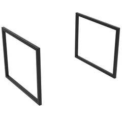 Juego 2 patas marco negro mate - 230x432 mm o 330x432 mm | Estructura reforzada - CuartoDeBaño.com