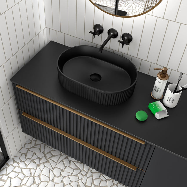 Lavabo de posar VENICE, Porcelana (480x325x110 mm) - CuartoDeBaño.com