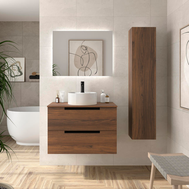 Mueble de Baño LENI con Lavabo Sobre Encimera. 4 acabados de 60 a 140 cm