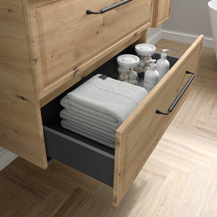 Mueble de Baño RUNA de Salgar con Lavabo Sobre Encimera. 4 Acabados, de 60 a 140 cm
