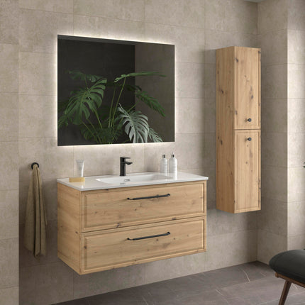 Mueble RUNA roble con Lavabo Integrado