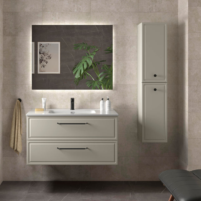 Mueble de Baño RUNA gris con Lavabo Integrado