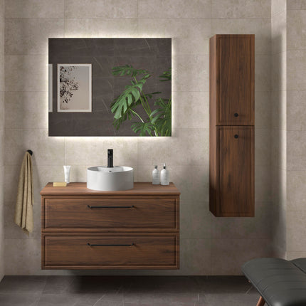 Mueble de Baño RUNA de Salgar con Lavabo Sobre Encimera. 4 Acabados, de 60 a 140 cm