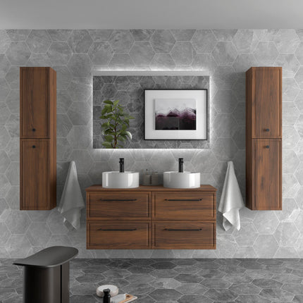 Mueble de Baño RUNA de Salgar con Lavabo Sobre Encimera. 4 Acabados, de 60 a 140 cm