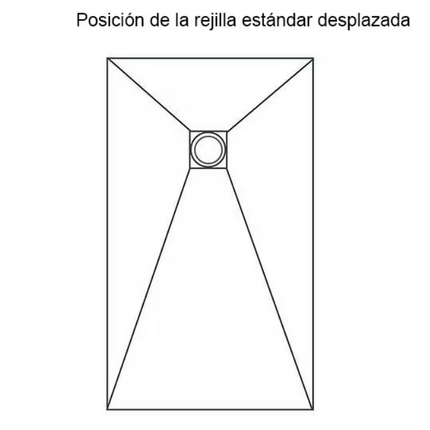 posiscion rejilla Plato de ducha SILLAR 2