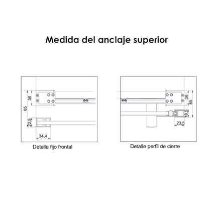 Mampara angular triana croquis