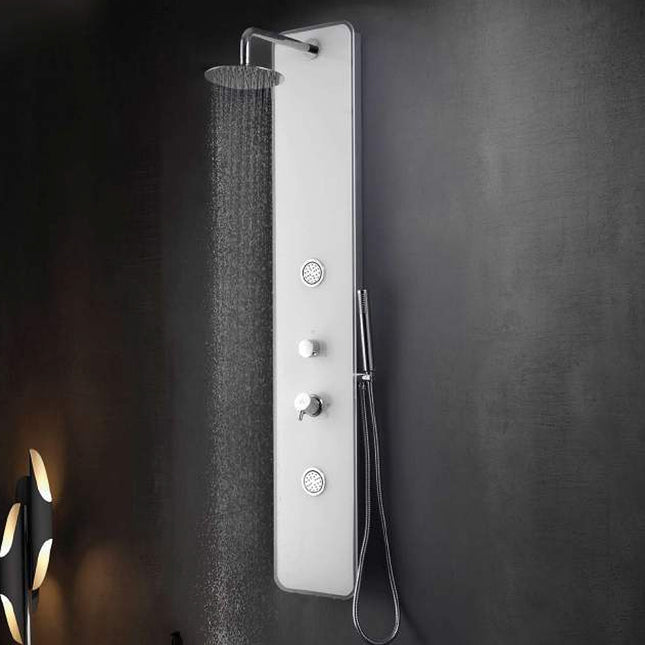 Columna Hidromasaje Monomando de acero inoxidable TOUS de altura 150 cm