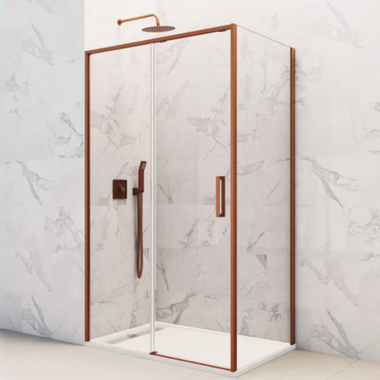 Mampara de Ducha TWENTY Angular Cobre