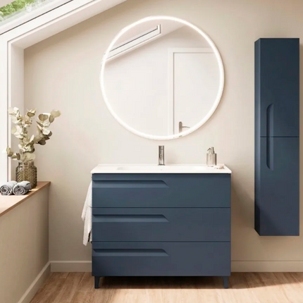 Conjunto mueble de baño VITALE de 3 cajones azul navy