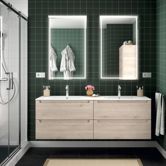 Mueble de baño MODULAR MONTERREY Salgar de 160 cm (80+80) con LAVABO doble
