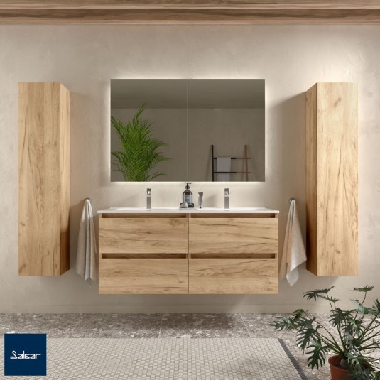 Mueble Roble Africa BEQUIA 1200 con lavabo cerámico 96312