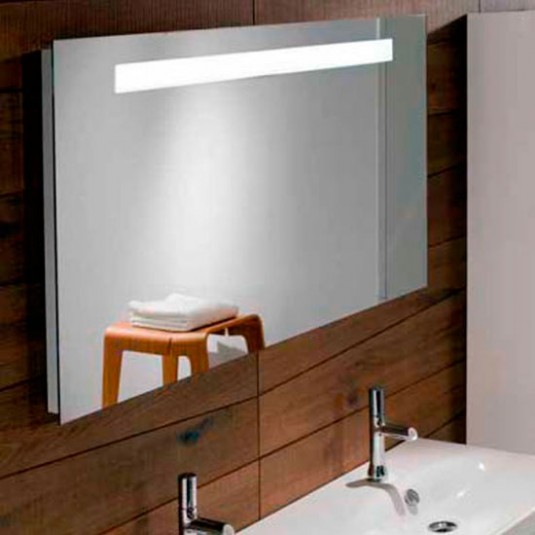 Espejo De Pared Con Led Chambave Para Baño Ip65 Antivaho Aluminio