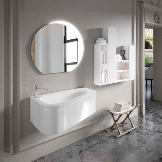 Mueble de baño LOOP Inve 90 cm blanco lacado con LAVABO
