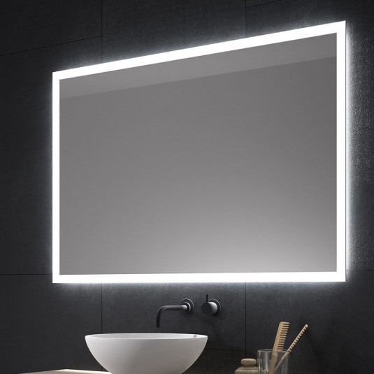 Espejo de baño PARADISE de 100x70 cm con luz LED
