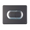 Pulsador NEUMÁTICO para WC SALINA Soft Touch Negro Cromo Brillo 640097