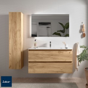 Mueble Roble Africa BEQUIA 1000 con lavabo cerámico 96309