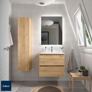 Mueble Roble Africa BEQUIA 600 con lavabo cerámico 96300