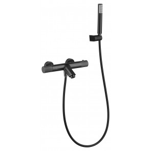 Grifo de baño/ducha termostático Line black gum metal