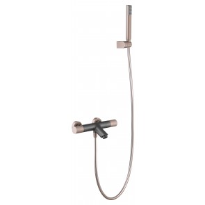 Grifo de baño/ducha termostático Line gris champagne