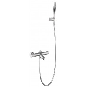 Grifo de baño/ducha termostático Line níquel cepillado