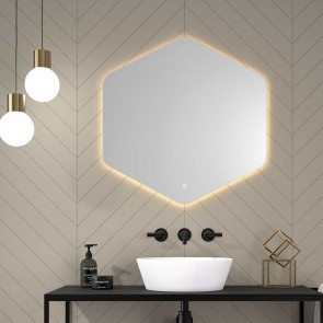 Espejo de baño hexagonal AZORES 80x70 cm