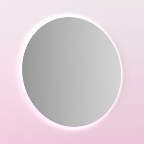 Espejo de baño redondo NOZOMI 90 cms. | Luz neutra LED integrada en el espejo. 