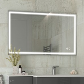 Espejo baño CHICAGO II Salgar H/V 800x600 mm luz led, sensor y antivaho (20W) 87853
