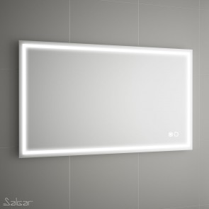 Espejo baño CHICAGO II salgar H/V 1000x600 mm luz led, sensor y antivaho (30W)  87854